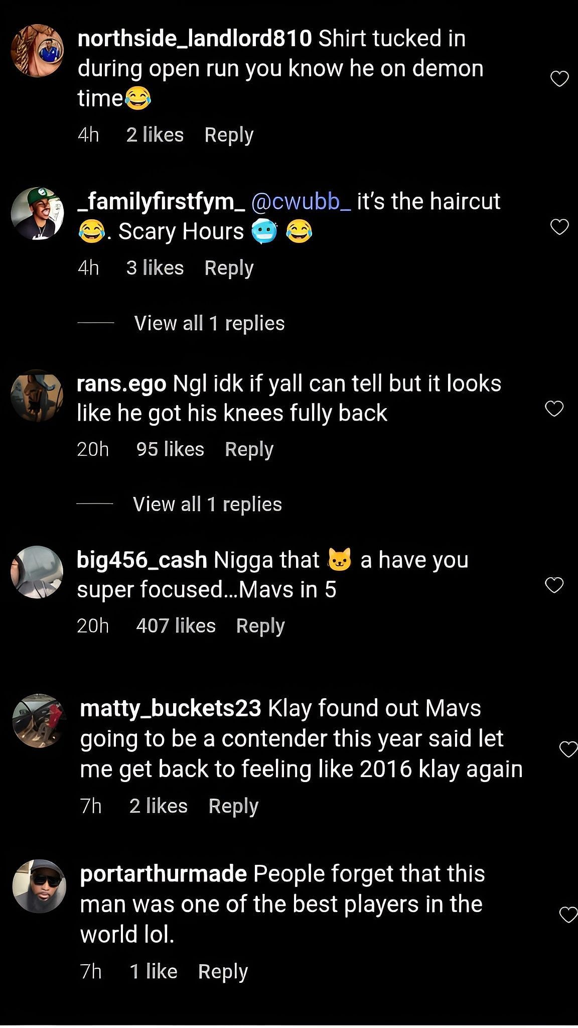 Comments on the post
